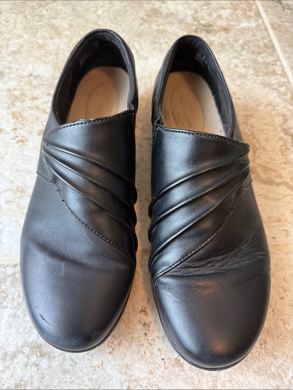 Clark’s Black Slip-On Comfort Shoes